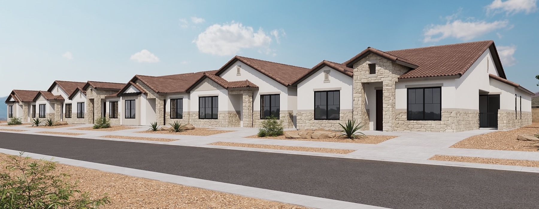 a row of houses